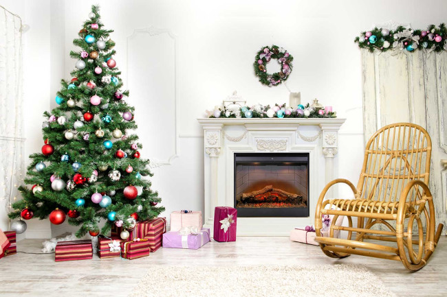 Каминокомплект London - Слоновая кость с очагом Symphony 26'' DF2624L-INT в Новосибирске