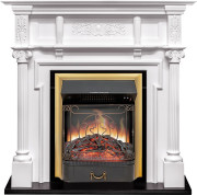 Каминокомплект Oxford - Белый с очагом Majestic FX Brass