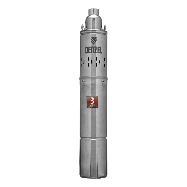 Скважинный насос DWS-4-100, винтовой, диаметр 4", 800 Вт, 1700 л/ч, напор 100 м Denzel в Новосибирске