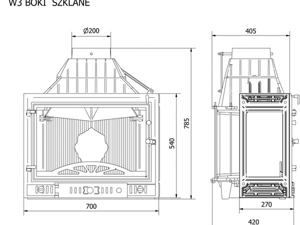 KAWMET W3PB-правое (2 стекла) 16,7 кВт в Новосибирске