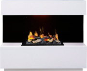 Каминокомплект Kyoto - Белый с очагом Cassette 400 LNH-INT (с дровами)