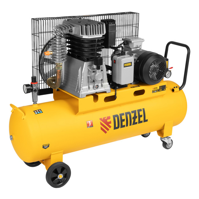 Компрессор воздушный, ременный привод BCI4000-T/100, 4.0 кВт, 100 литров, 690 л/мин Denzel в Новосибирске Компрессор воздушный, ременный привод BCI4000-T/100, 4.0 кВт, 100 литров, 690 л/мин Denzel в Новосибирске