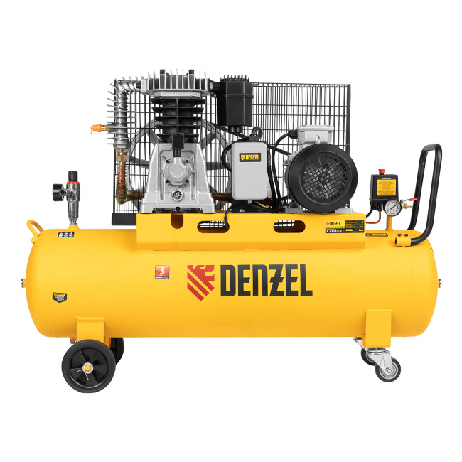 Компрессор воздушный, ременный привод BCI4000-T/100, 4.0 кВт, 100 литров, 690 л/мин Denzel в Новосибирске Компрессор воздушный, ременный привод BCI4000-T/100, 4.0 кВт, 100 литров, 690 л/мин Denzel в Новосибирске