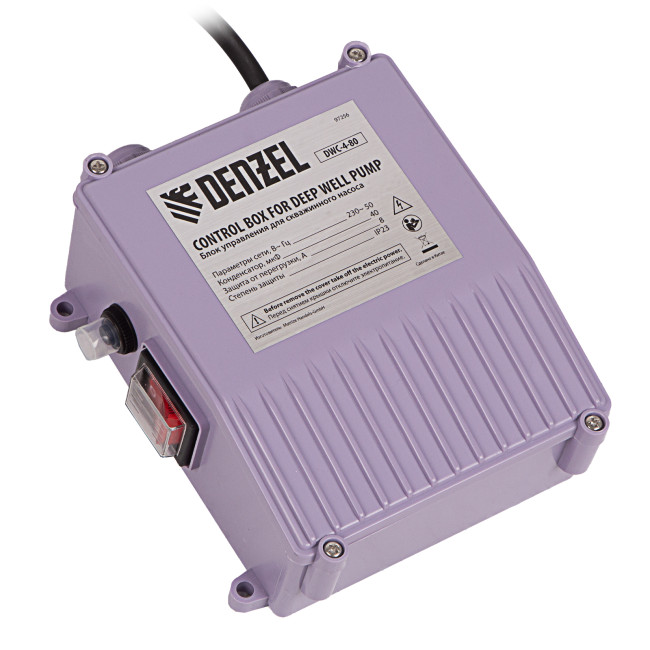 Скважинный насос DWC-4-80, центробежный, диаметр 4", 1500 Вт, 5700 л/ч, напор 80 м Denzel в Новосибирске