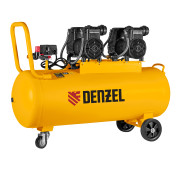 Компрессор безмасл. малошумный DLP-3000/100, 3 кВт, 2х1,5 кВт,100 л, 2850 об/мин,500 л/мин Denzel Компрессор безмасл. малошумный DLP-3000/100, 3 кВт, 2х1,5 кВт,100 л, 2850 об/мин,500 л/мин Denzel