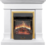 Каминокомплект California STD CRM (Разборный) - Санд сноу с очагом Majestic FX Brass Каминокомплект California STD CRM (Разборный) - Санд сноу с очагом Majestic FX Brass