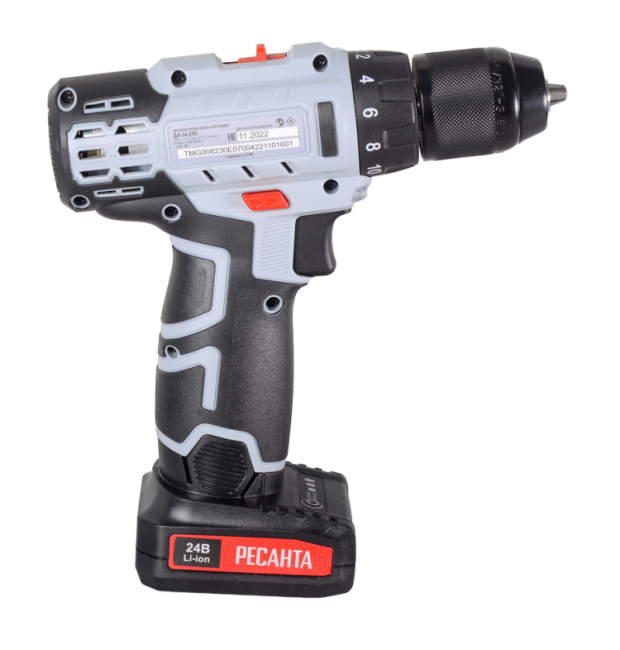 Дрель-шуруповерт аккумуляторная ДА-24-2ЛК Ресанта в Новосибирске