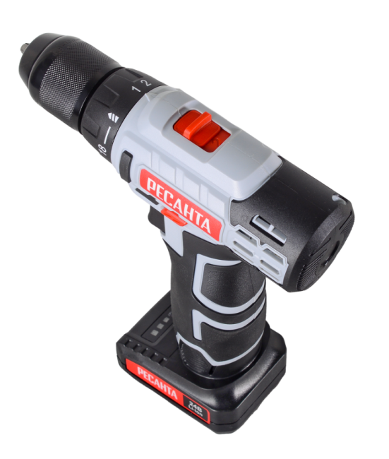 Дрель-шуруповерт аккумуляторная ДА-24-2ЛК Ресанта в Новосибирске