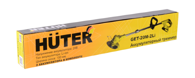 Аккумуляторный триммер GET-20M-Li Huter (в комплекте 1 АКБ и ЗУ) в Новосибирске
