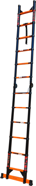 Лестница телескопическая трансформер стальная 2,5/5,0 м TM-5050C в Новосибирске