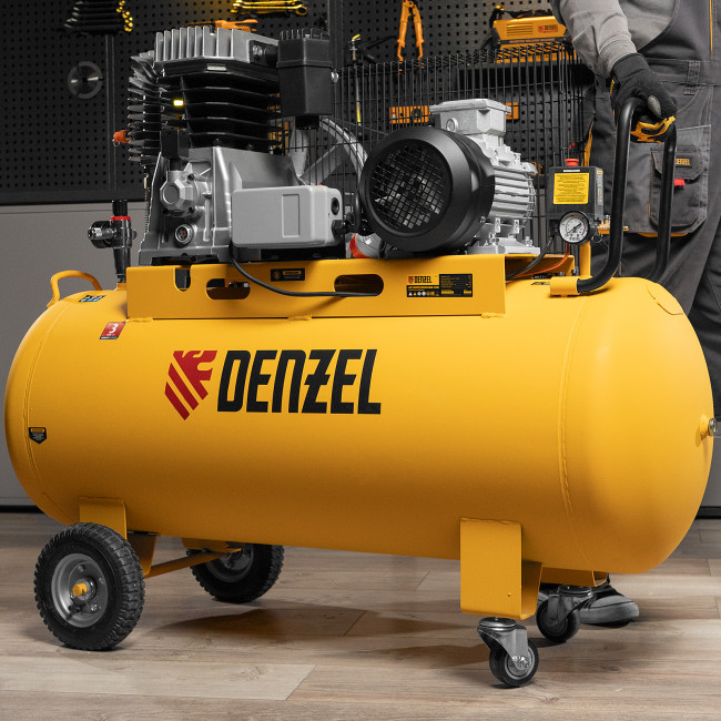 Компрессор воздушный, ременный привод BCI4000-T/200, 4.0 кВт, 200 литров, 690 л/мин Denzel в Новосибирске Компрессор воздушный, ременный привод BCI4000-T/200, 4.0 кВт, 200 литров, 690 л/мин Denzel в Новосибирске