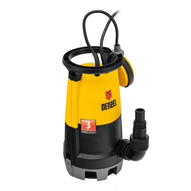 Дренажный насос для чистой и грязной воды DP450S, 450 Вт, напор 6 м, 12000 л/ч Denzel в Новосибирске
