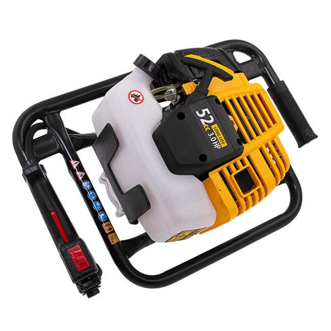 Мотобур DX-52, объём двигателя 52 см3, соединение 20 мм, без шнека Denzel в Новосибирске