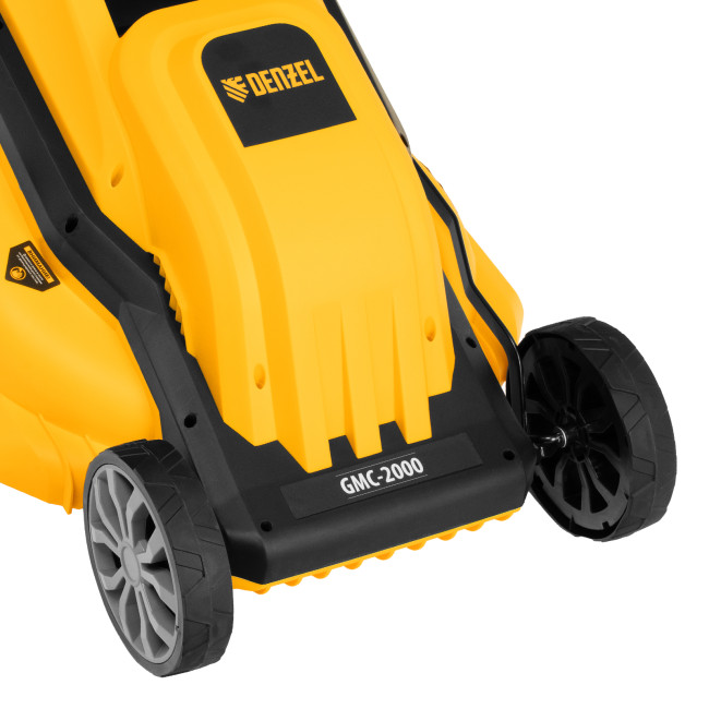 Газонокосилка электрическая GMC-2000, шир. 44см, 2000 Вт, 6 уров., травосб. 45 л Denzel в Новосибирске Газонокосилка электрическая GMC-2000, шир. 44см, 2000 Вт, 6 уров., травосб. 45 л Denzel в Новосибирске