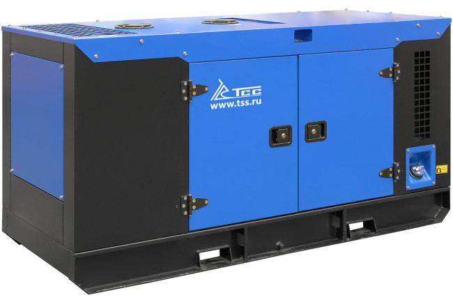 Дизельный генератор ТСС АД-20С-Т400-1РКМ7 в шумозащитном кожухе в Новосибирске