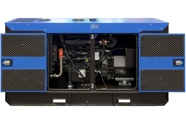 Дизельный генератор ТСС АД-20С-Т400-1РКМ7 в шумозащитном кожухе в Новосибирске
