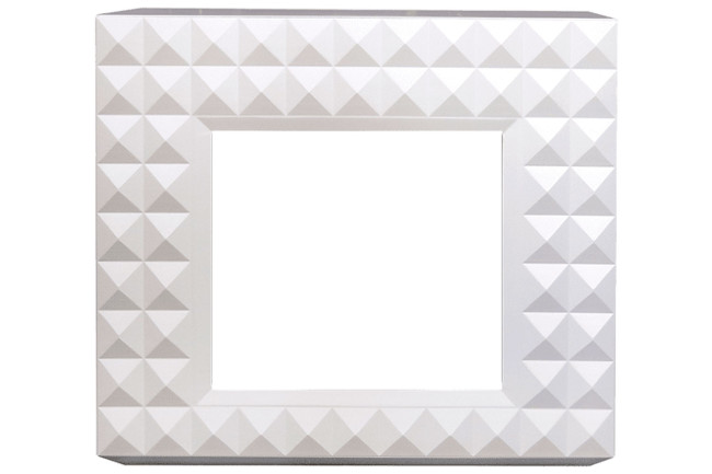 Каминокомплект Diamond - Бьянко белый с очагом Vision 23 LED FX в Новосибирске