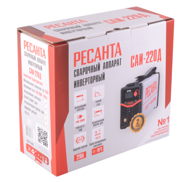 Сварочный аппарат инверторный Ресанта САИ-220Д в Новосибирске