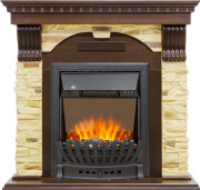 Каминокомплект Dublin - Темный дуб / Сланец с очагом Aspen Black Каминокомплект Dublin - Темный дуб / Сланец с очагом Aspen Black