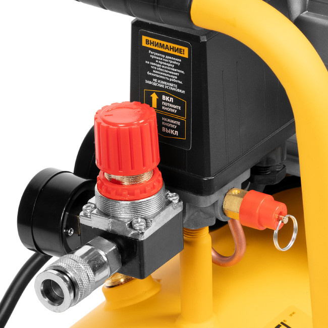 Компрессор воздушный DC1500/24, прямой привод, 1.5 кВт, 24 литра, 220 л/мин Denzel в Новосибирске