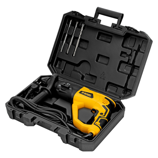 Перфоратор электрический RH-1050-26, SDS-plus, 1050 Вт, 3.2 Дж, 3 плюс 1 режим Denzel в Новосибирске