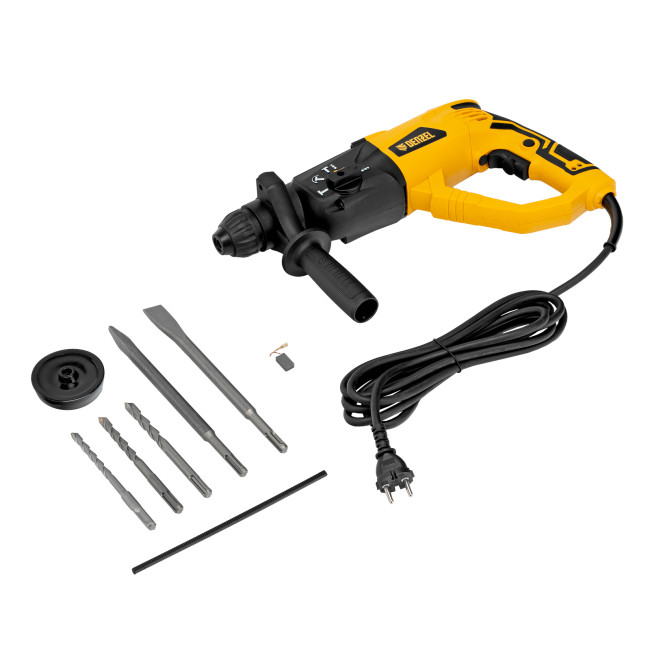 Перфоратор электрический RH-1050-26, SDS-plus, 1050 Вт, 3.2 Дж, 3 плюс 1 режим Denzel в Новосибирске