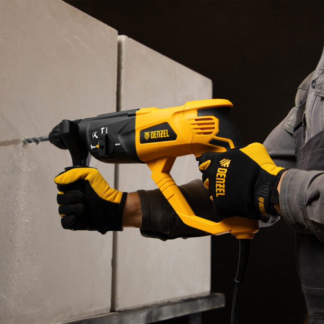 Перфоратор электрический RH-1050-26, SDS-plus, 1050 Вт, 3.2 Дж, 3 плюс 1 режим Denzel в Новосибирске