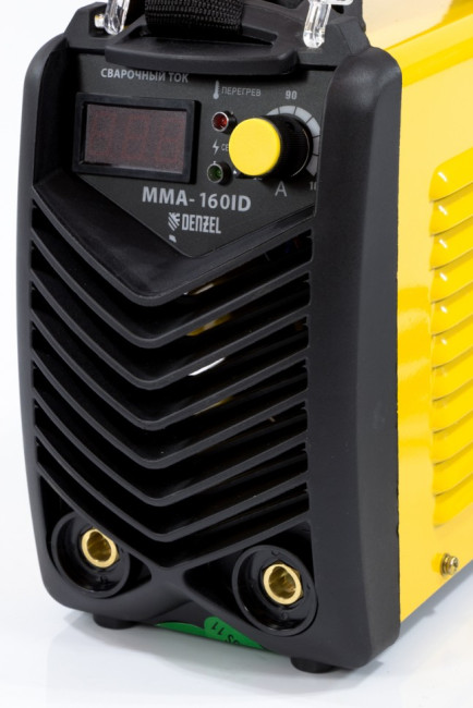 Аппарат инверторный дуговой сварки ММА-160ID, 160 А, ПВР 60%, диаметр электрода 1.6-3.2 мм, провод 2 м Denzel в Новосибирске