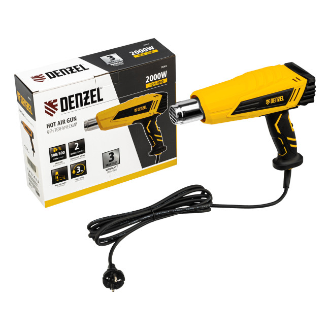 Фен технический HGH-2000, 2000 Вт, 2 режима Denzel в Новосибирске Фен технический HGH-2000, 2000 Вт, 2 режима Denzel в Новосибирске