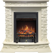 Каминокомплект Luzern - Слоновая кость с очагом Fobos FX Black Каминокомплект Luzern - Слоновая кость с очагом Fobos FX Black