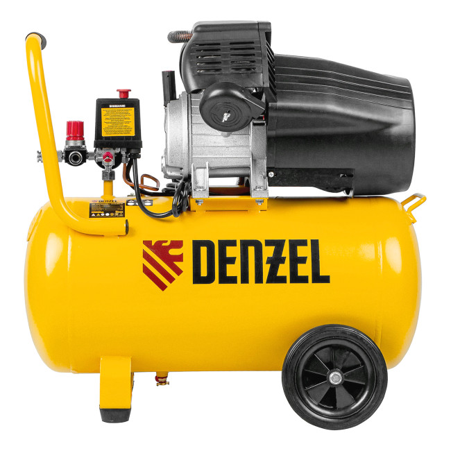 Компрессор воздушный DCV2200/50, прямой привод, 2.2 кВт, 50 литров, 380 л/мин Denzel в Новосибирске
