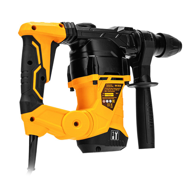 Перфоратор электрический RHV-1250-30, SDS-plus, 1250 Вт, 5 Дж, 3 плюс 1 режим Denzel в Новосибирске