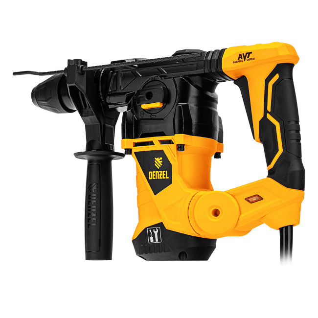 Перфоратор электрический RHV-1250-30, SDS-plus, 1250 Вт, 5 Дж, 3 плюс 1 режим Denzel в Новосибирске
