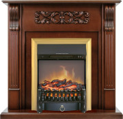 Каминокомплект Venice - Махагон коричневый антик с очагом Fobos FX M Brass Каминокомплект Venice - Махагон коричневый антик с очагом Fobos FX M Brass