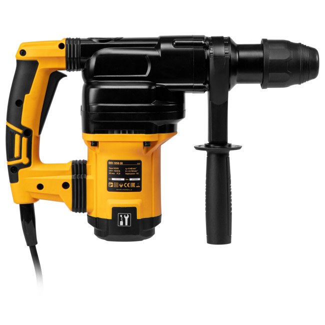 Перфоратор электрический RHV-1050-38-max, SDS-max, 1050 Вт, 10 Дж, 2 плюс 1 режим Denzel в Новосибирске
