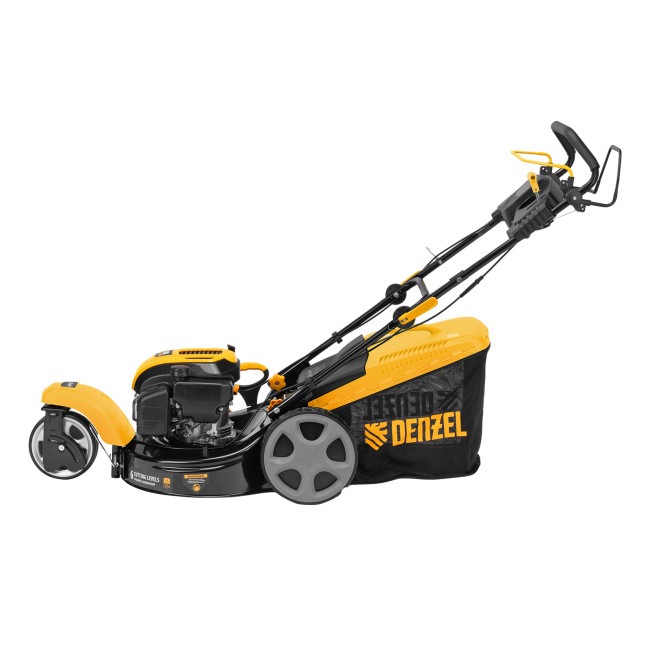 Бензиновая газонокосилка GLT-460SP-T, Trike 149 см3, 46 см, привод, панель, 60л Denzel  в Новосибирске