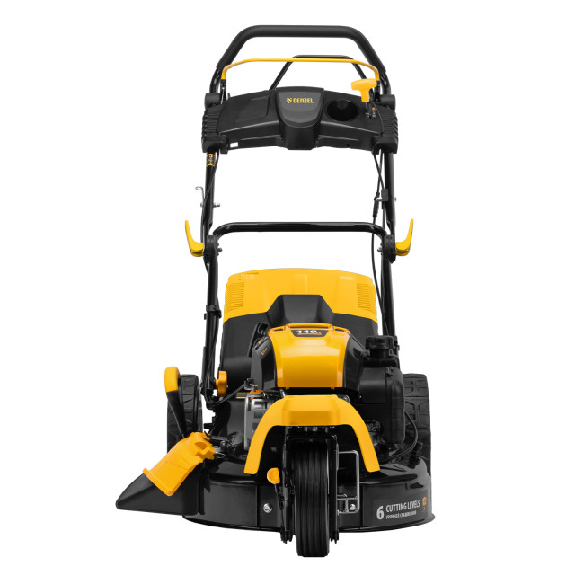 Бензиновая газонокосилка GLT-460SP-T, Trike 149 см3, 46 см, привод, панель, 60л Denzel  в Новосибирске