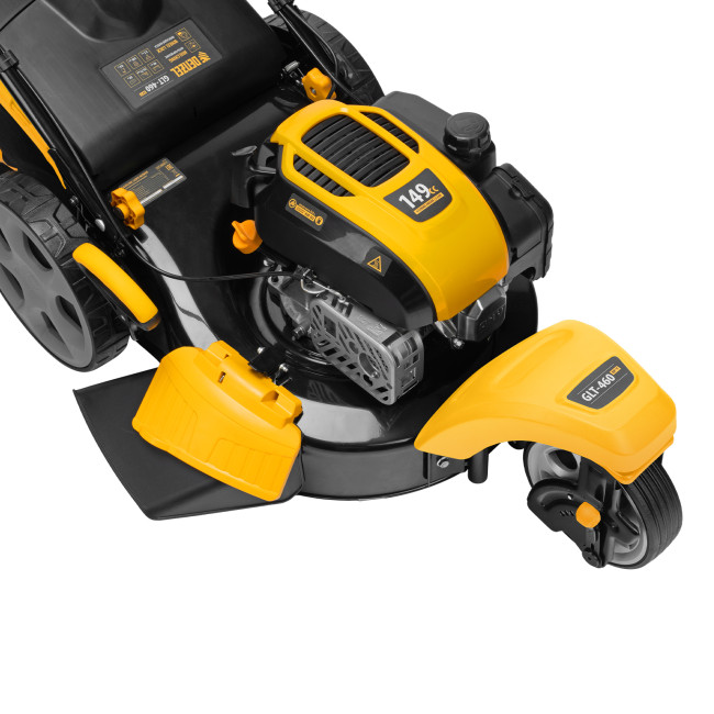 Бензиновая газонокосилка GLT-460SP-T, Trike 149 см3, 46 см, привод, панель, 60л Denzel  в Новосибирске