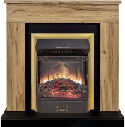 Каминокомплект Bergen (Разборный) - Дуб галифакс (Ширина 900 мм) с очагом Majestic FX M Brass Каминокомплект Bergen (Разборный) - Дуб галифакс (Ширина 900 мм) с очагом Majestic FX M Brass