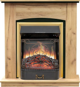 Каминокомплект Barcelona (разборный) - Дуб золотой с очагом Majestic FX Brass Каминокомплект Barcelona (разборный) - Дуб золотой с очагом Majestic FX Brass