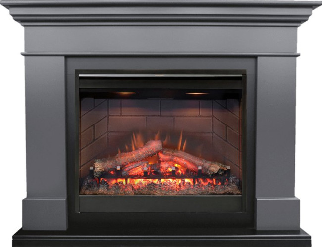 Каминокомплект California Graphite Gray - Серый графит с очагом Symphony 26'' DF2608-INT в Новосибирске