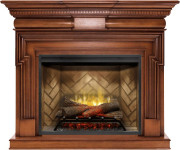 Каминокомплект Torino - Орех с очагом Revillusion RBF30 Каминокомплект Torino - Орех с очагом Revillusion RBF30