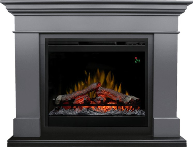 Каминокомплект California Graphite Gray - Серый графит с очагом Symphony 26'' DF2624L-INT в Новосибирске