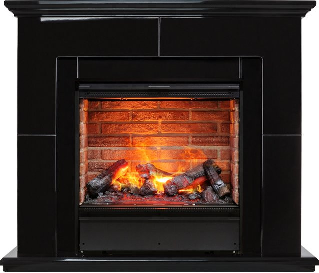 Каминокомплект Suite Black - Черный лак с очагом Engine 56-600 BB в Новосибирске