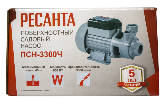 Поверхностный насос Ресанта ПСН-3300Ч в Новосибирске