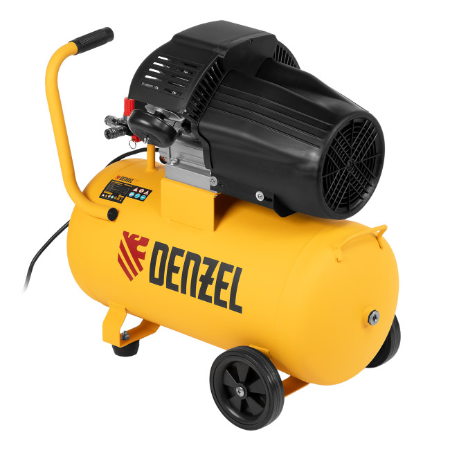 Компрессор воздушный прям. привод DCV1800/50, 1,8 кВт, 50 литров, 320 л/мин Denzel в Новосибирске
