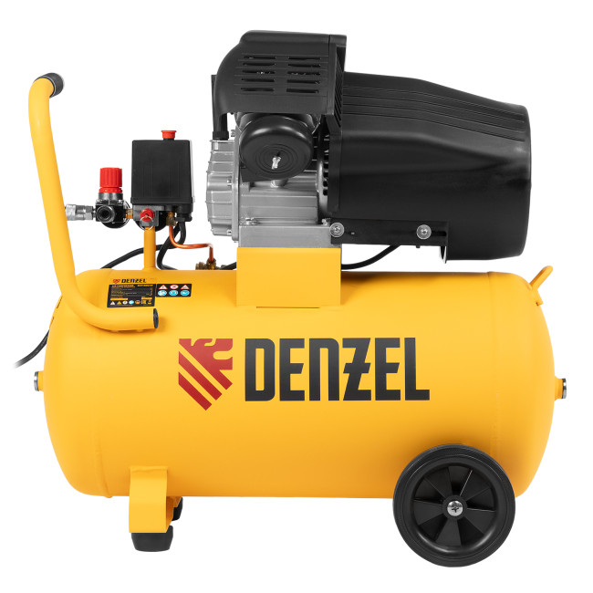 Компрессор воздушный прям. привод DCV1800/50, 1,8 кВт, 50 литров, 320 л/мин Denzel в Новосибирске