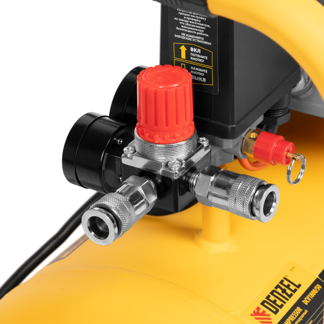 Компрессор воздушный прям. привод DCV1800/50, 1,8 кВт, 50 литров, 320 л/мин Denzel в Новосибирске