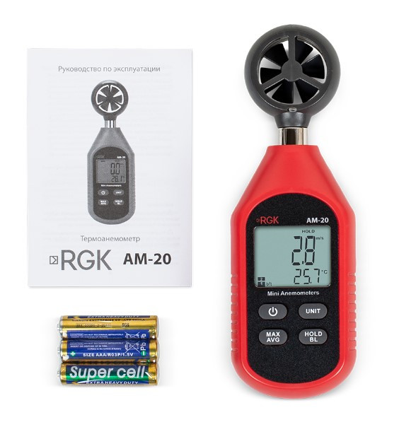 Термоанемометр RGK AM-20 с поверкой в Новосибирске Термоанемометр RGK AM-20 с поверкой в Новосибирске