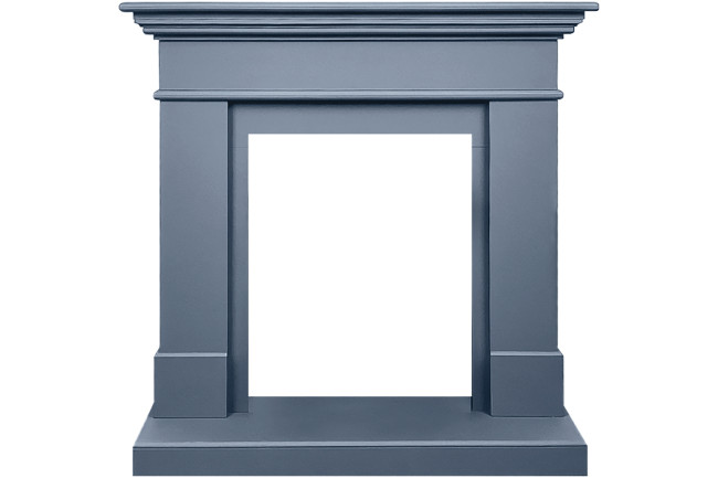 Каминокомплект California STD CRM (Разборный) - Санд антрацит с очагом Fobos FX M Brass в Новосибирске